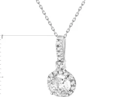 Złota zawieszka z cyrkoniami