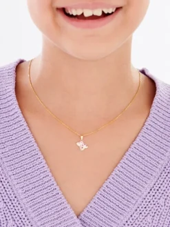 Złota zawieszka z emalią - muchomory