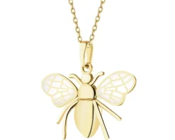 Złota zawieszka z emalią - owad