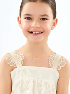 Złota zawieszka z emalią - słoń