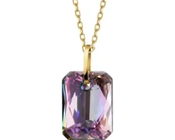 Złota zawieszka z kryształem syntetycznym