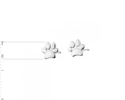 Złote kolczyki - łapki