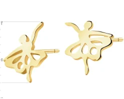 Złote kolczyki - baletnice
