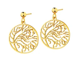 Złote kolczyki - drzewa