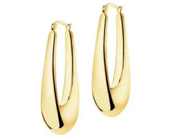 Złote kolczyki - łezki