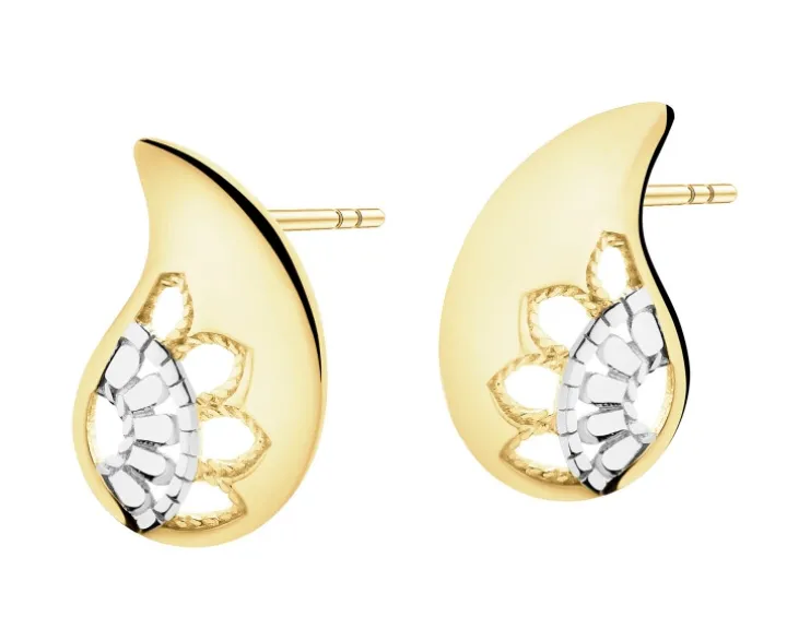 Złote kolczyki - łezki