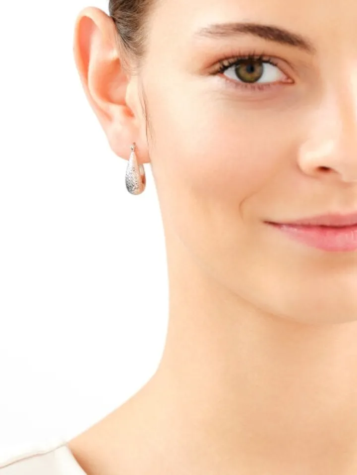 Złote kolczyki - łezki