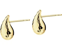 Złote kolczyki - łezki