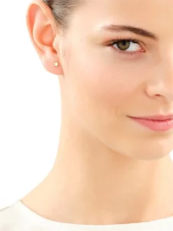 Złote kolczyki - gwiazdy