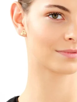 Złote kolczyki - gwiazdy