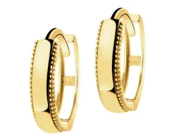 Złote kolczyki - koła