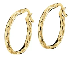 Złote kolczyki - koła