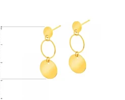 Złote kolczyki - koła