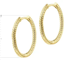 Złote kolczyki - koła