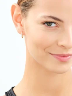 Złote kolczyki - koła