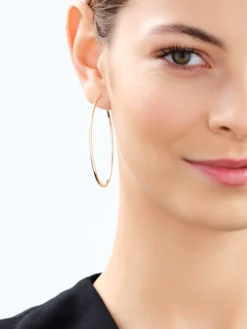 Złote kolczyki - koła