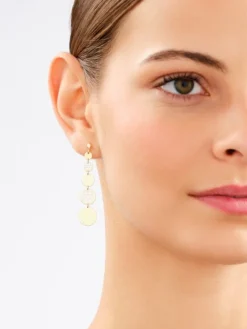 Złote kolczyki - koła