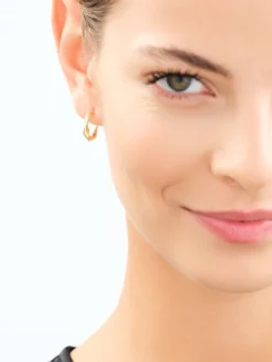 Złote kolczyki - koła