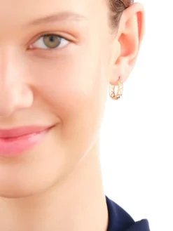 Złote kolczyki - koła