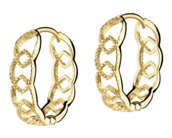 Złote kolczyki - koła