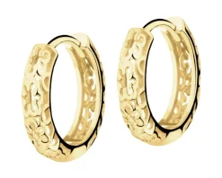 Złote kolczyki - koła