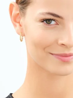 Złote kolczyki - koła