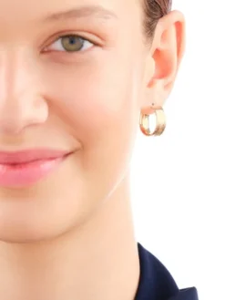 Złote kolczyki - koła