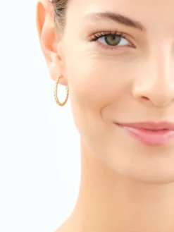 Złote kolczyki - koła