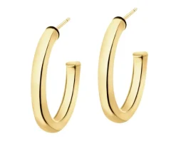 Złote kolczyki - koła