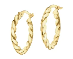 Złote kolczyki - koła