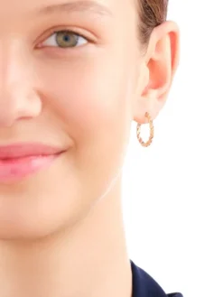 Złote kolczyki - koła