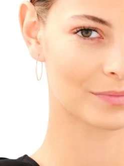 Złote kolczyki - koła