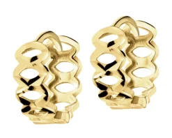 Złote kolczyki - koła