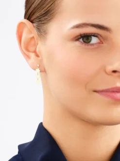 Złote kolczyki - koniczyny