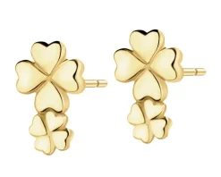 Złote kolczyki - koniczyny