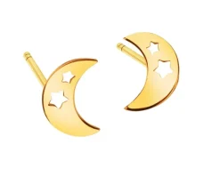 Złote kolczyki - Księżyce