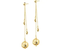 Złote kolczyki - kulki