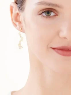 Złote kolczyki - motyle