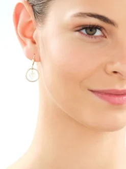 Złote kolczyki - serca