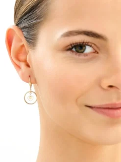 Złote kolczyki - serca