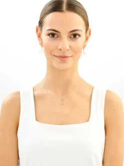 Złote kolczyki - serca