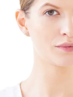 Złote kolczyki - serca