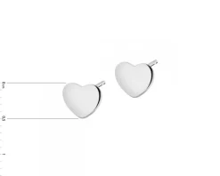 Złote kolczyki - serca