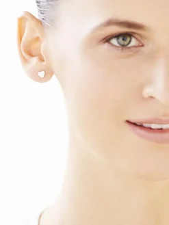 Złote kolczyki - serca