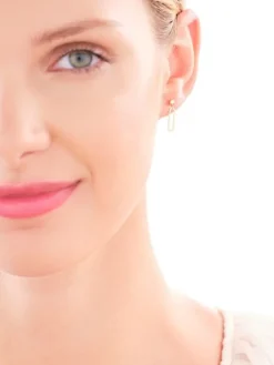 Złote kolczyki - serca