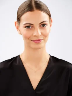 Złote kolczyki i zawieszka - komplet - drzewa