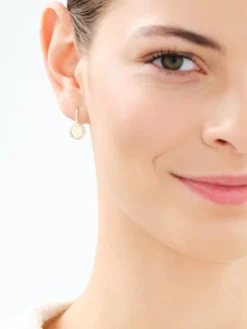 Złote kolczyki z cyrkoniami