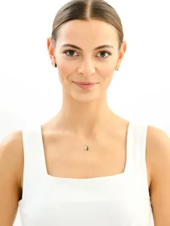 Złote kolczyki z cyrkoniami - łezki