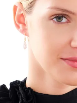 Złote kolczyki z cyrkoniami