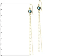 Złote kolczyki z cyrkoniami